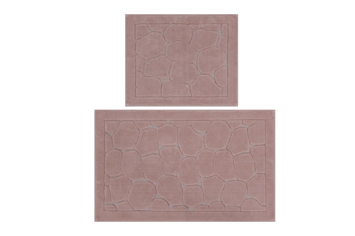 Mijölnir Juego de Alfombrillas de Baño de Algodón 100% Lino - Powder Mijölnir Juego de Alfombrillas de Baño de Algodón 100% Lino - Powder
